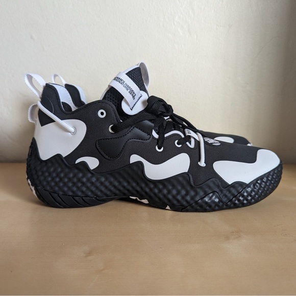 Adidas Harden Vol. 6 Black White Sneakers GV8704 Men's Size 11 James Harden - Picture 4 of 8